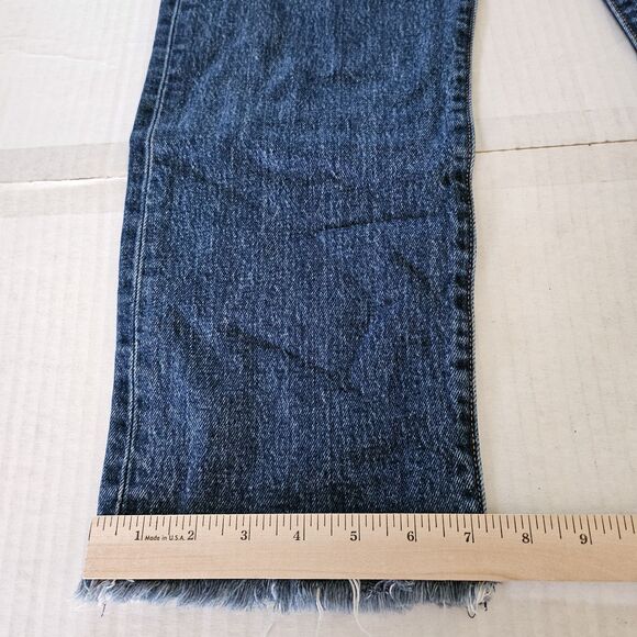 Levi's Premium Jeans Womens 29 Blue Wedgie Straight High Rise Button Fly Raw Hem - Picture 10 of 10